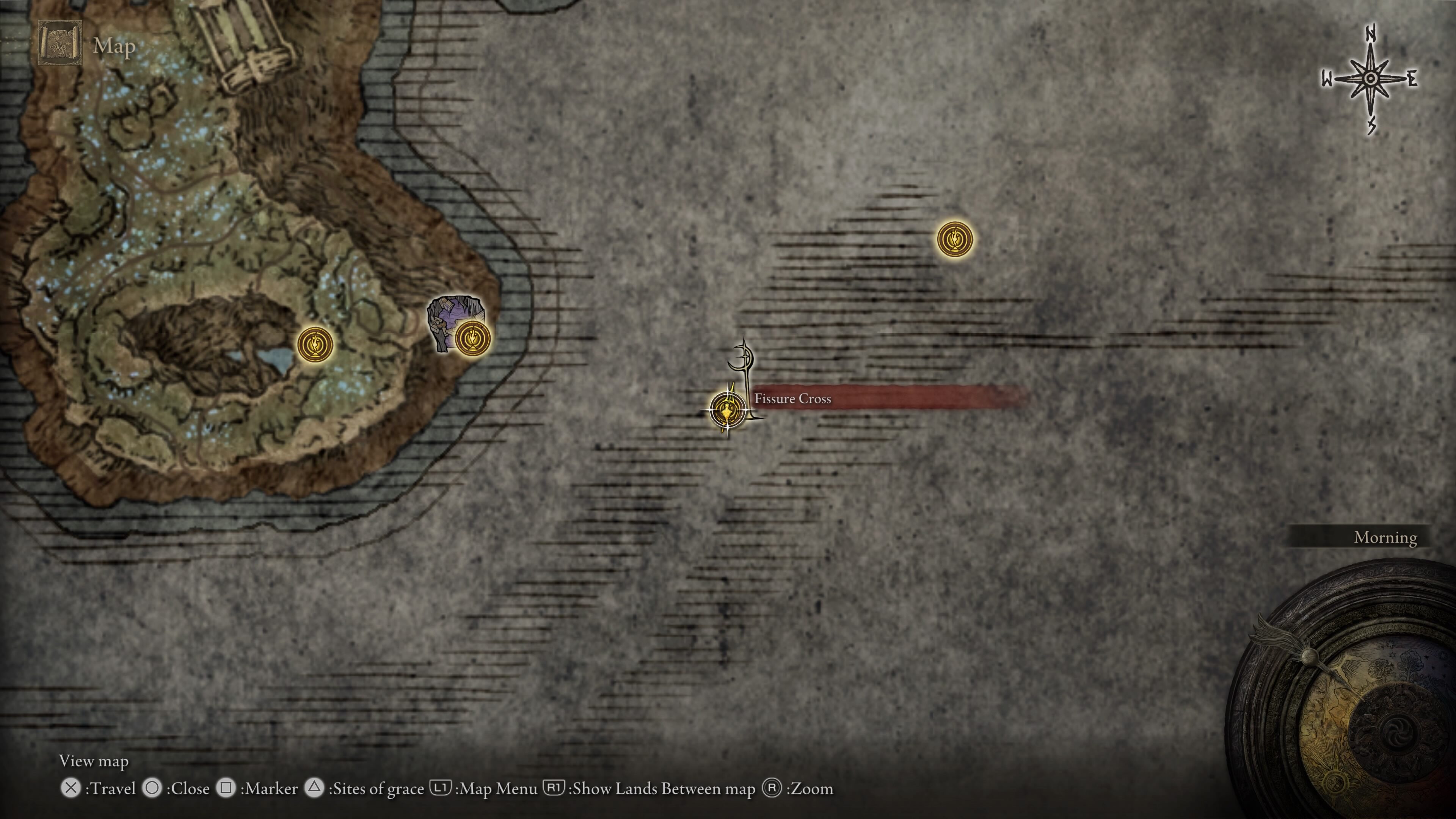 elden ring shadow of the erdtree where to find velvet sword of st trina - map showing a point of interest
