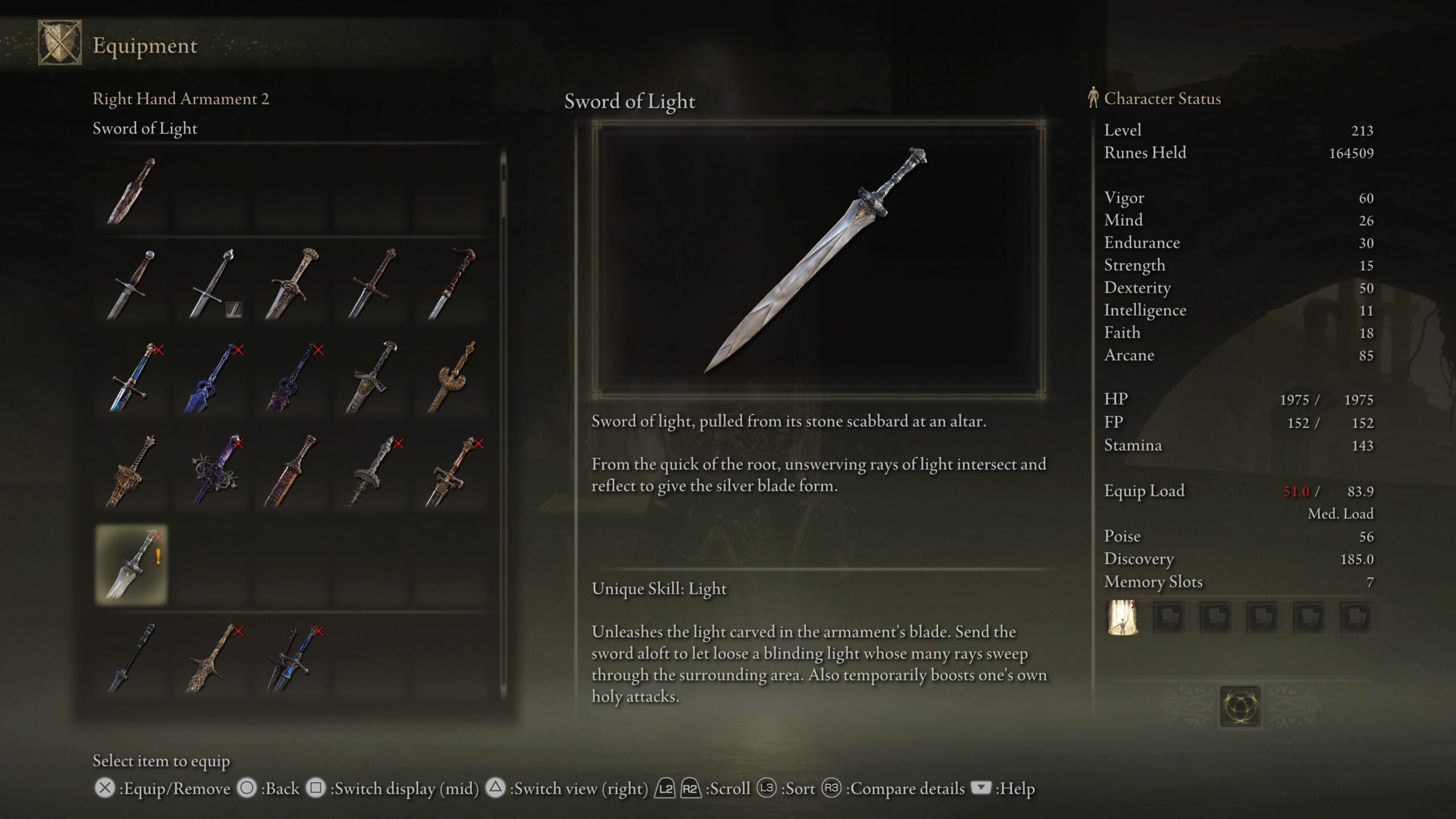 elden ring shadow of the erdtree sword of light