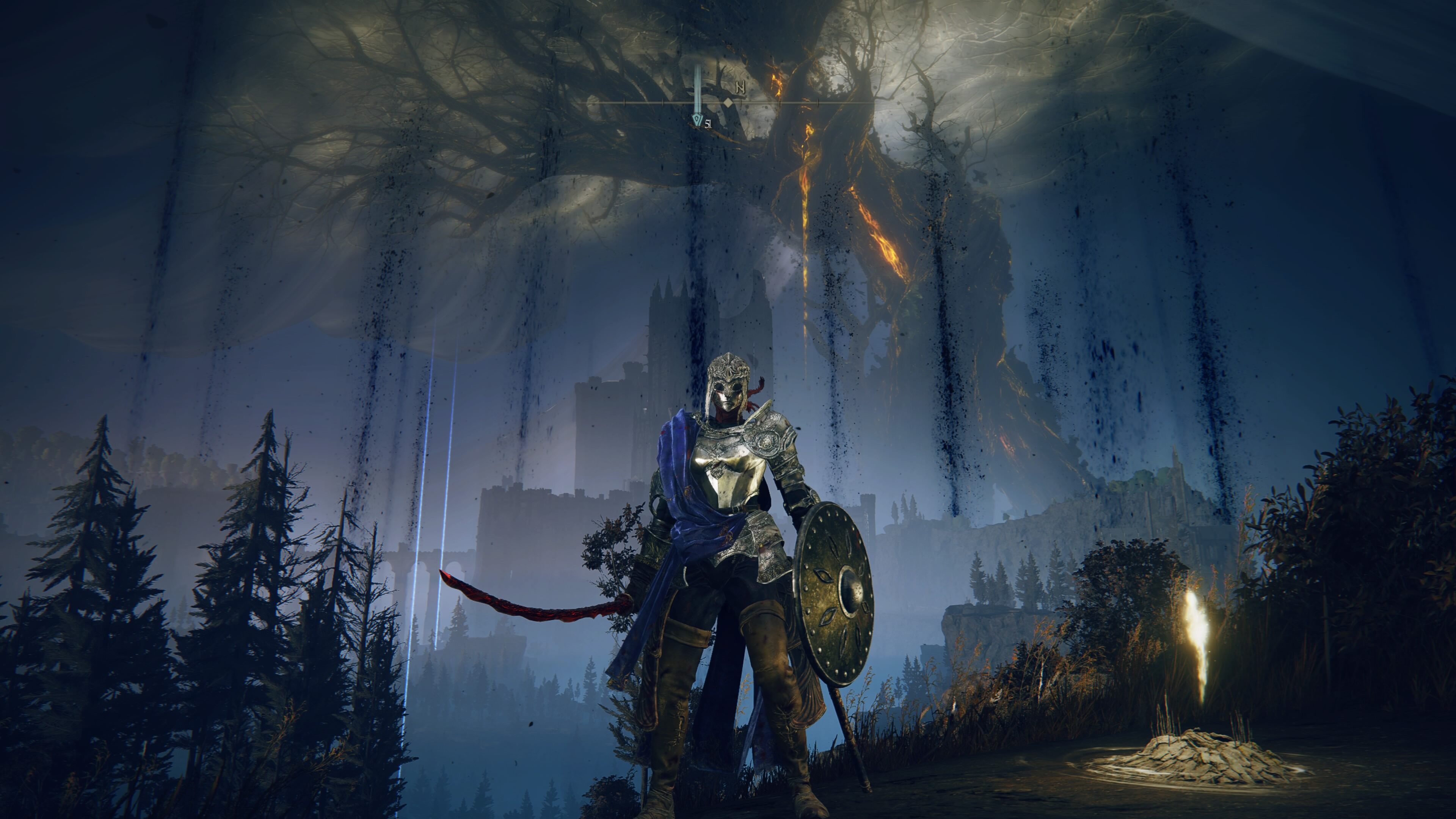 elden ring shadow of the erdtree tips - our character stands in front of the scadutree