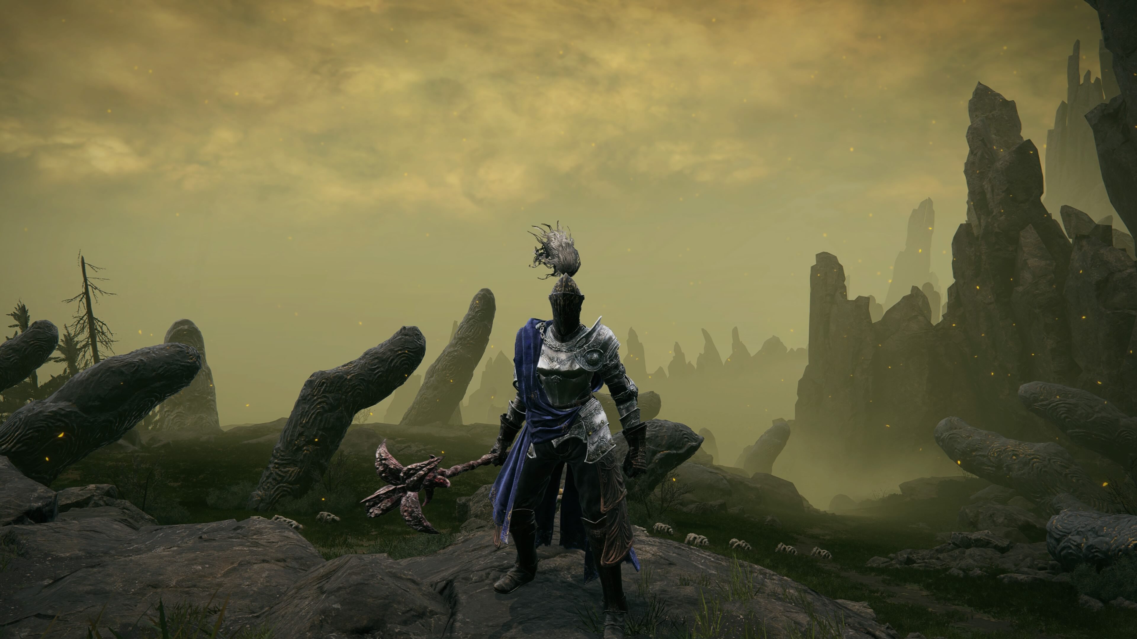 shadow of the erdtree how to reach finger ruins of deoh - our character stands with finger ruins behind them