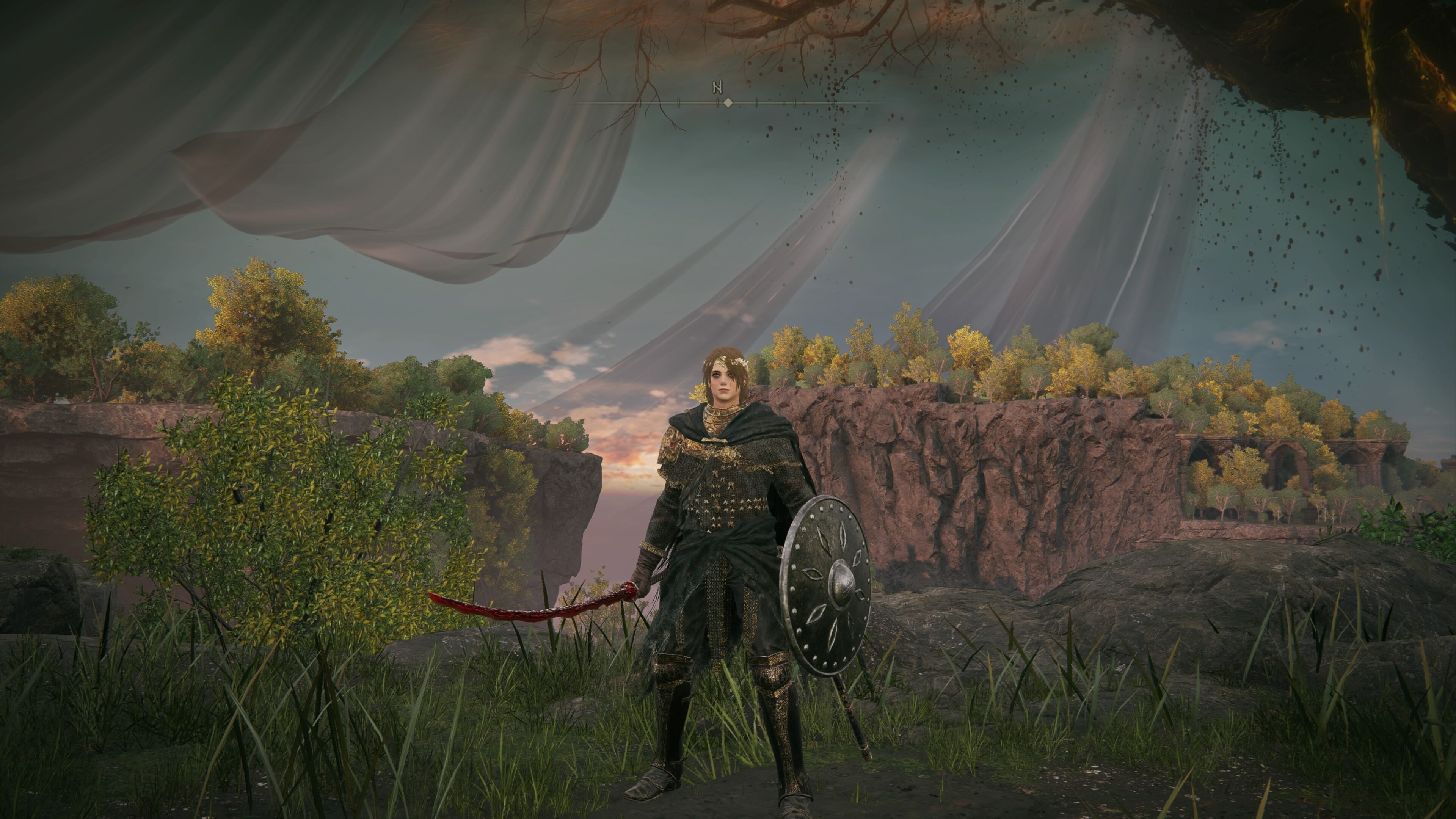 elden ring shadow of the erdtree how to get talisman of all crucibles - our character stands holding a sword and shield