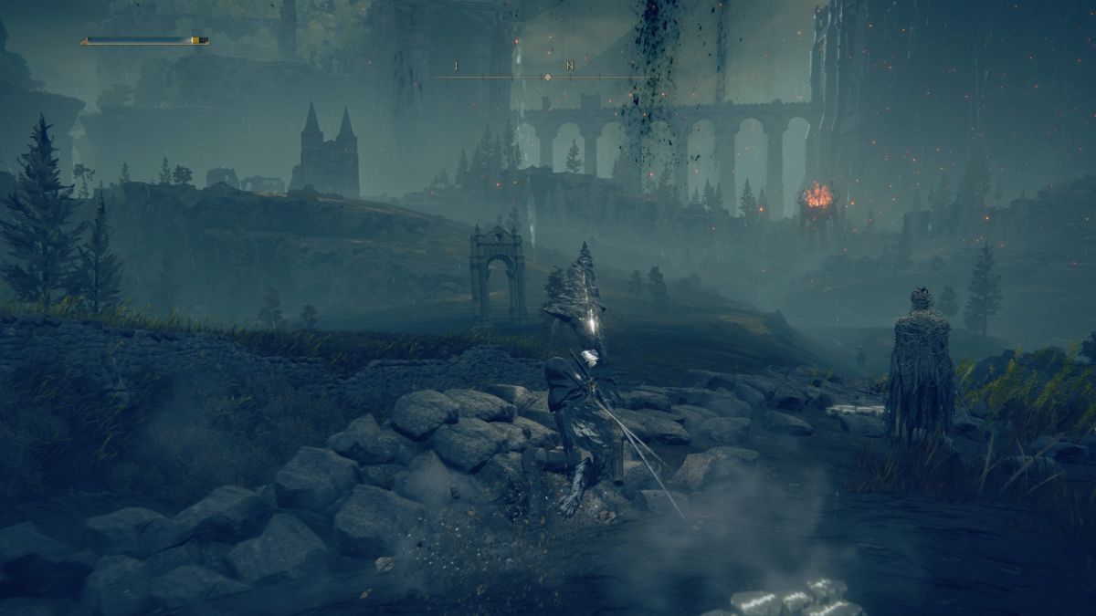 Elden Ring Shadow of the Erdtree Ancient Meteoric Ore Greatsword - Player using weapon art of Ancient Meteoric Ore Greatsword