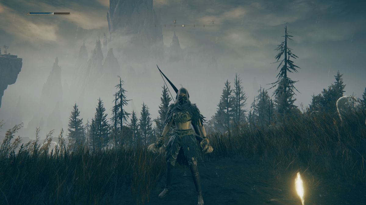 Elden Ring Shadow of the Erdtree Beast Claw - Player standing in field with beast claw equipped