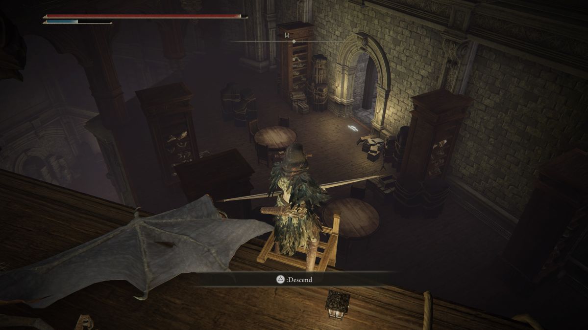 Elden Ring Shadow of the Erdtree Finger Ruins of Dheo - Player standing near rafter exit