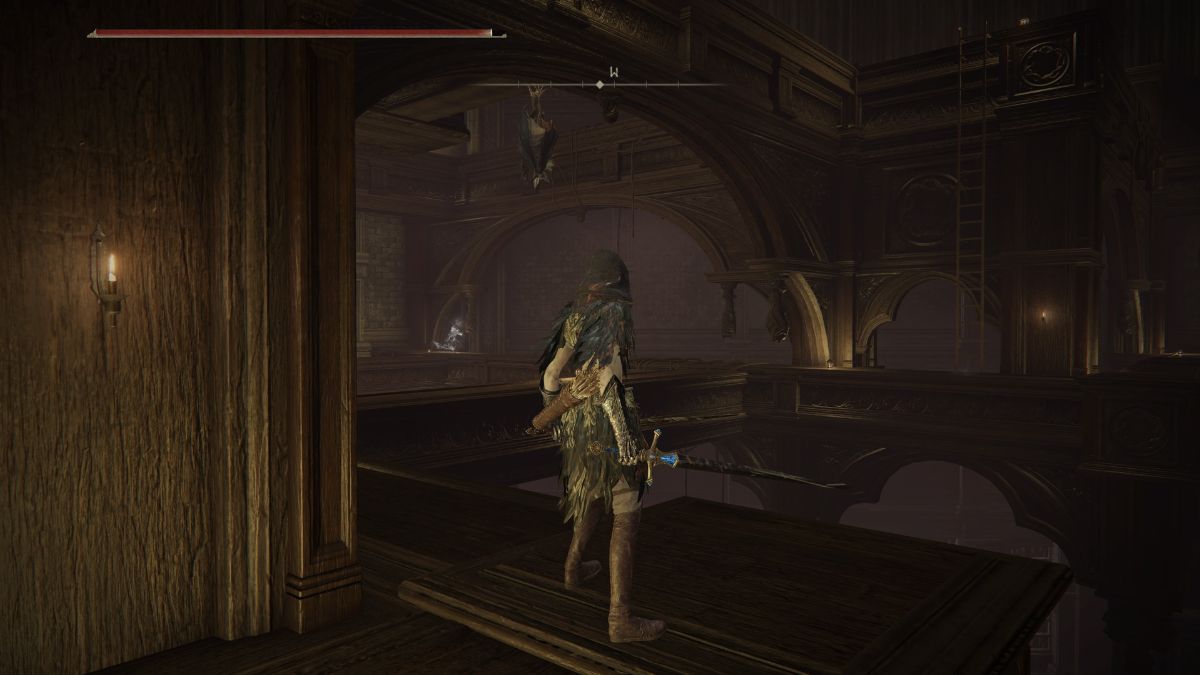 Elden Ring Shadow of the Erdtree Finger Ruins of Dheo - Player navigating rafters