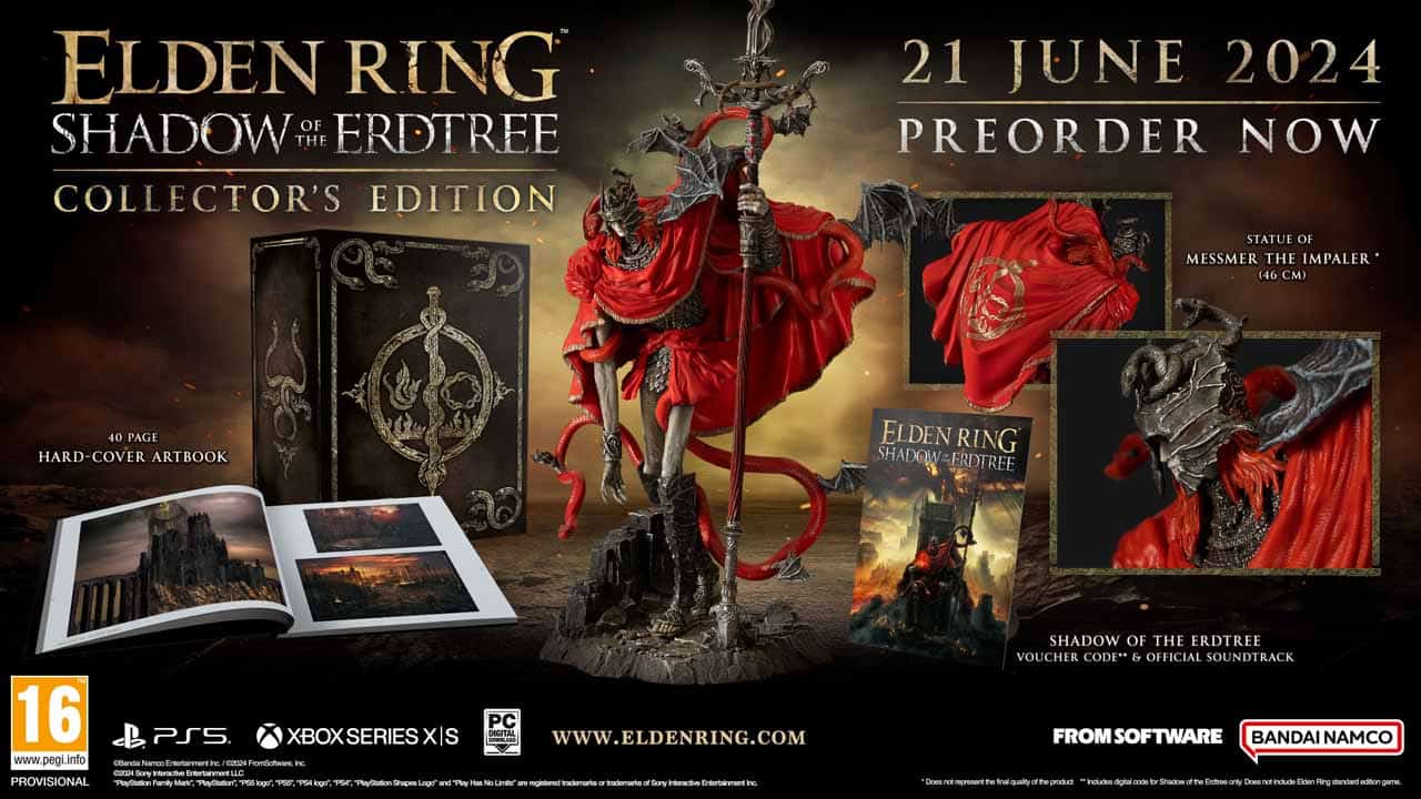 Collector's Edition of Elden Ring: Shadow of Fire.