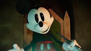 A mickey mouse is holding a wand, with Disney Epic Mickey Rebrushed coming to Xbox and Switch.