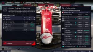 F1 Manager 22 Car Part Development