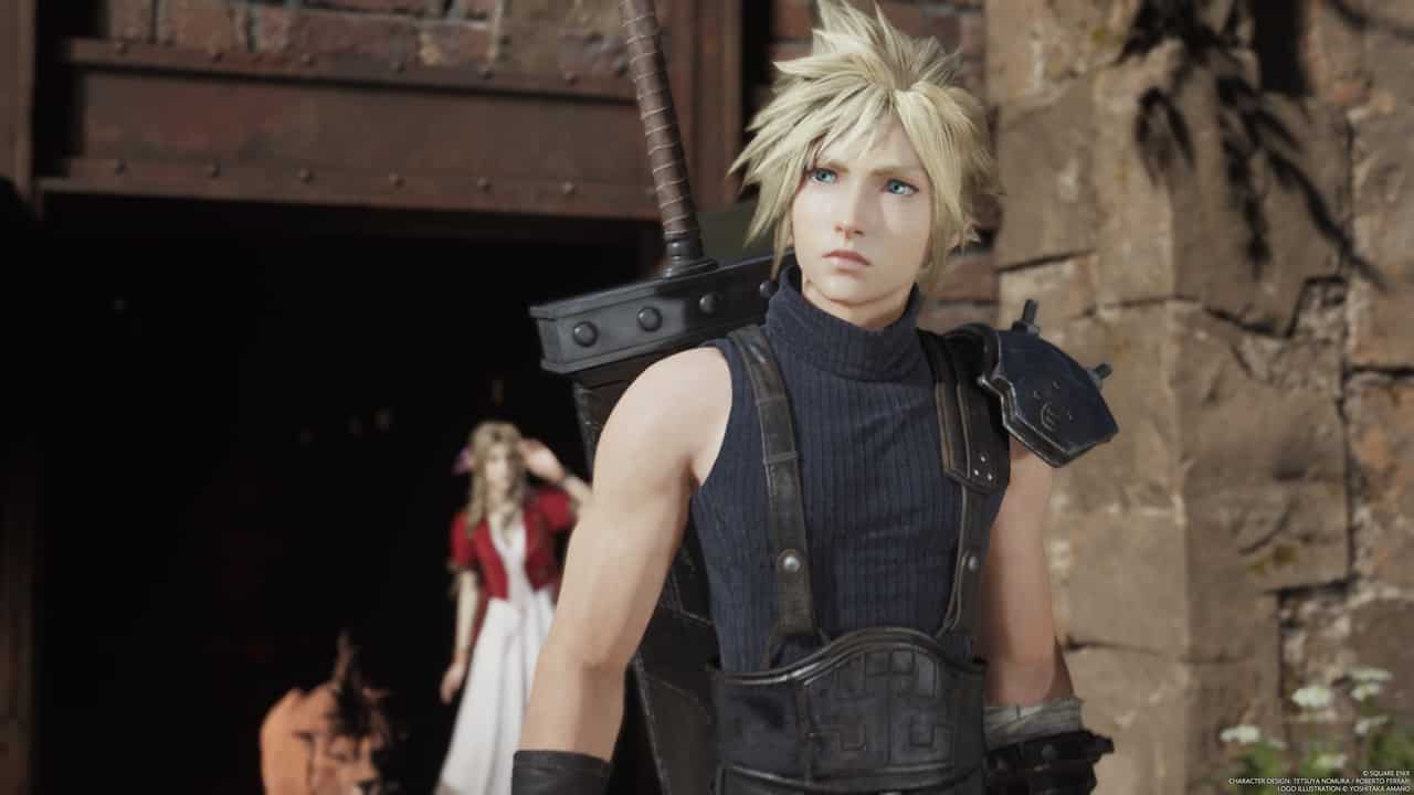 FF7 Rebirth voice actors: Cloud Strife looking confused.