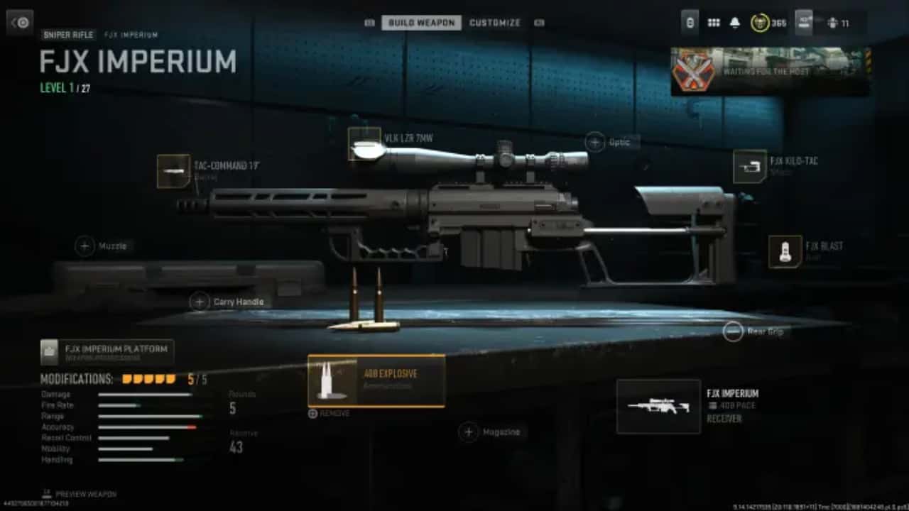 A screenshot of a weapon in Call of Duty Black Ops 2, showcasing one of the best loadouts for ranked matches.
