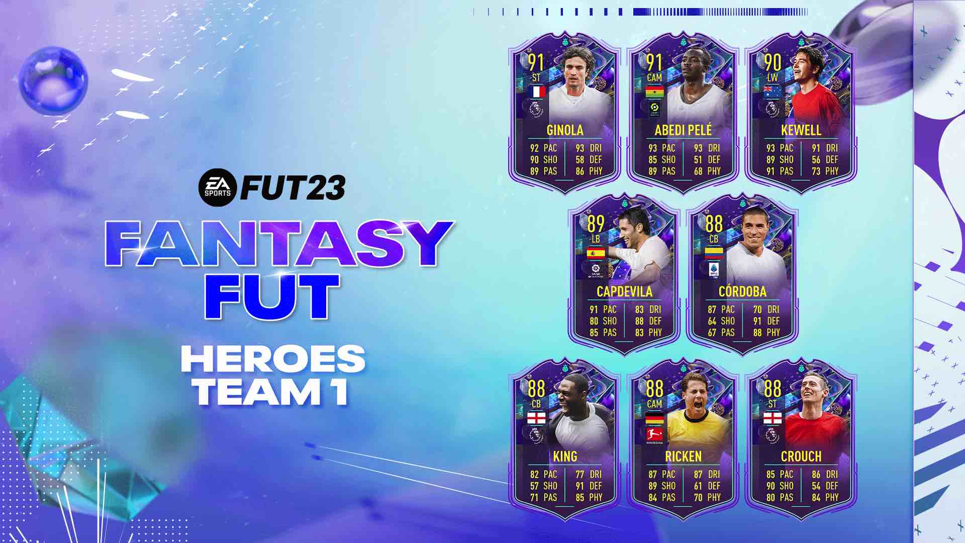 *UPDATED* FIFA 23 FUT Fantasy Squad and Hero Cards Revealed