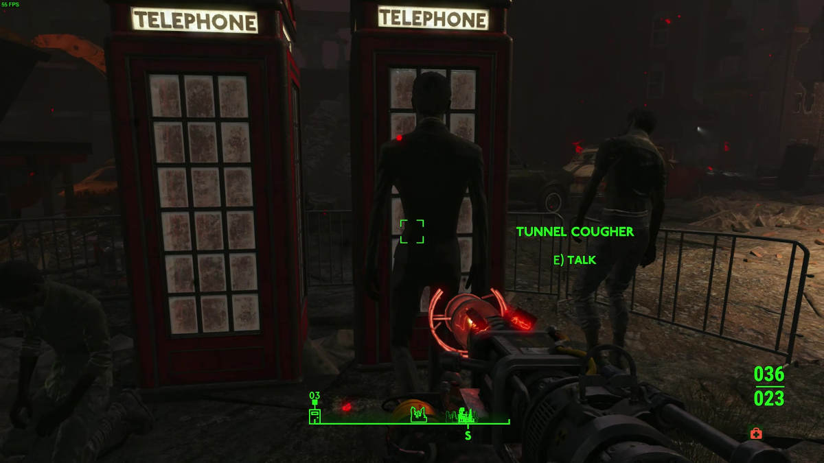 A picture of the tunnel cough effect from Fallout London.