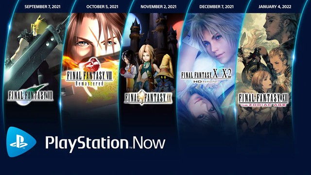 Five Final Fantasy titles head to PlayStation Now between now and January 2022