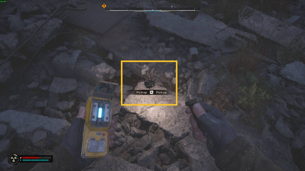 Stalker 2 artifact locations: Stalker near an anomaly.