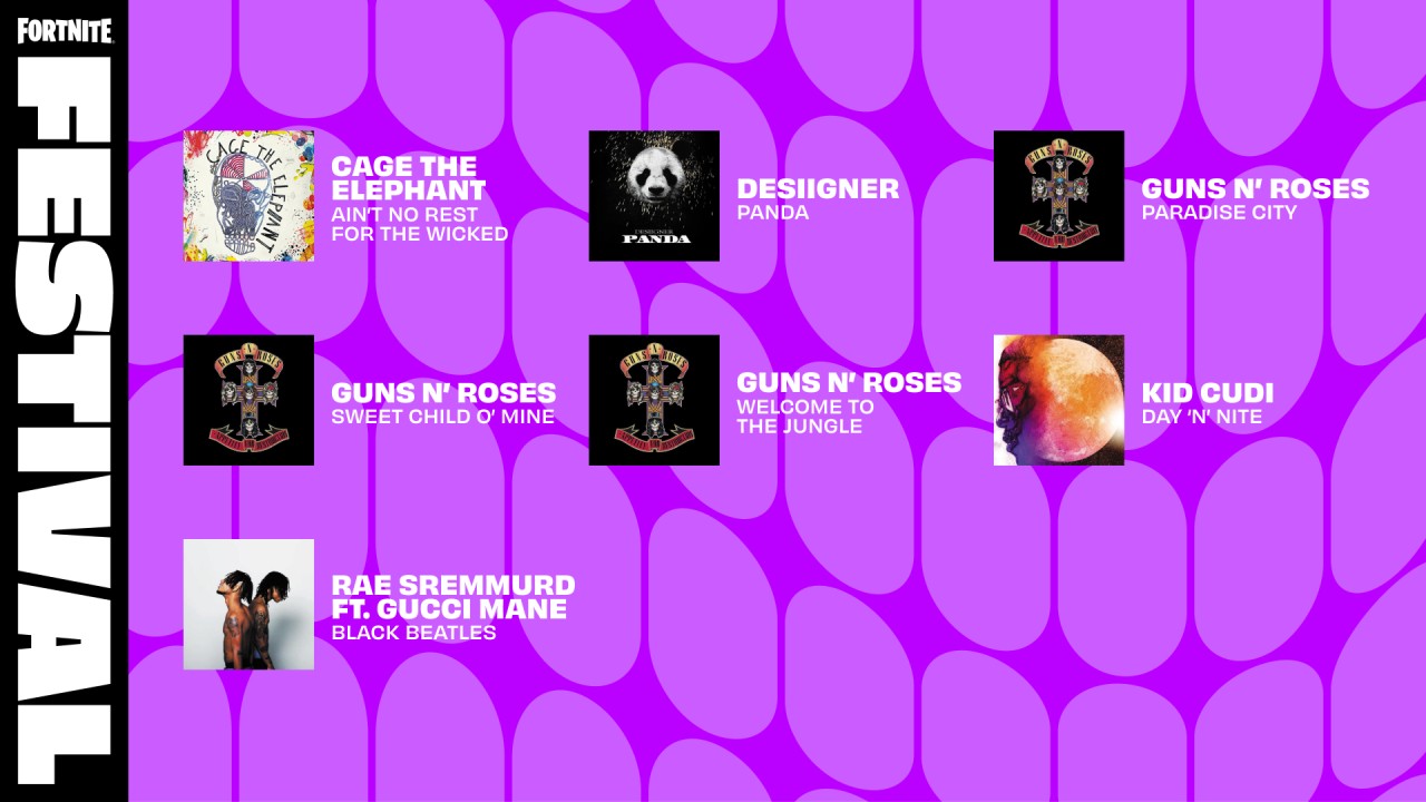 New Fortnite Festival Jam Tracks add 3 Guns N’ Roses songs to the game