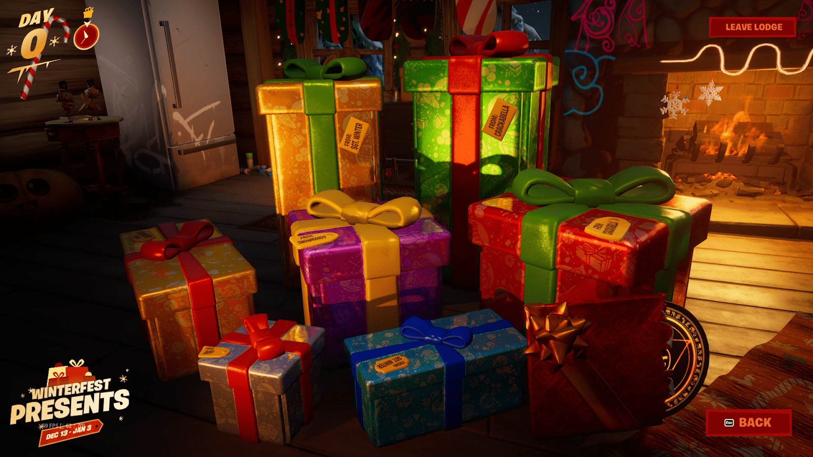 How to open presents in Fortnite Winterfest 2022