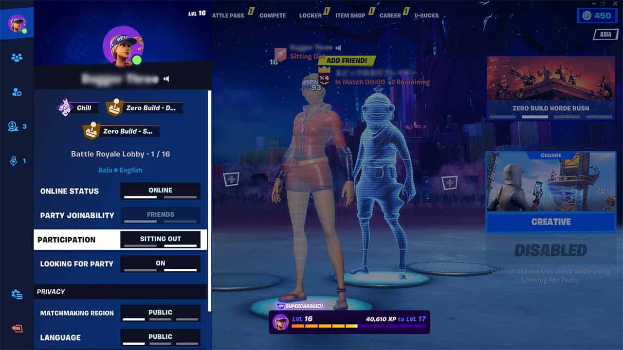 Fortnite – How to sit out without leaving the party