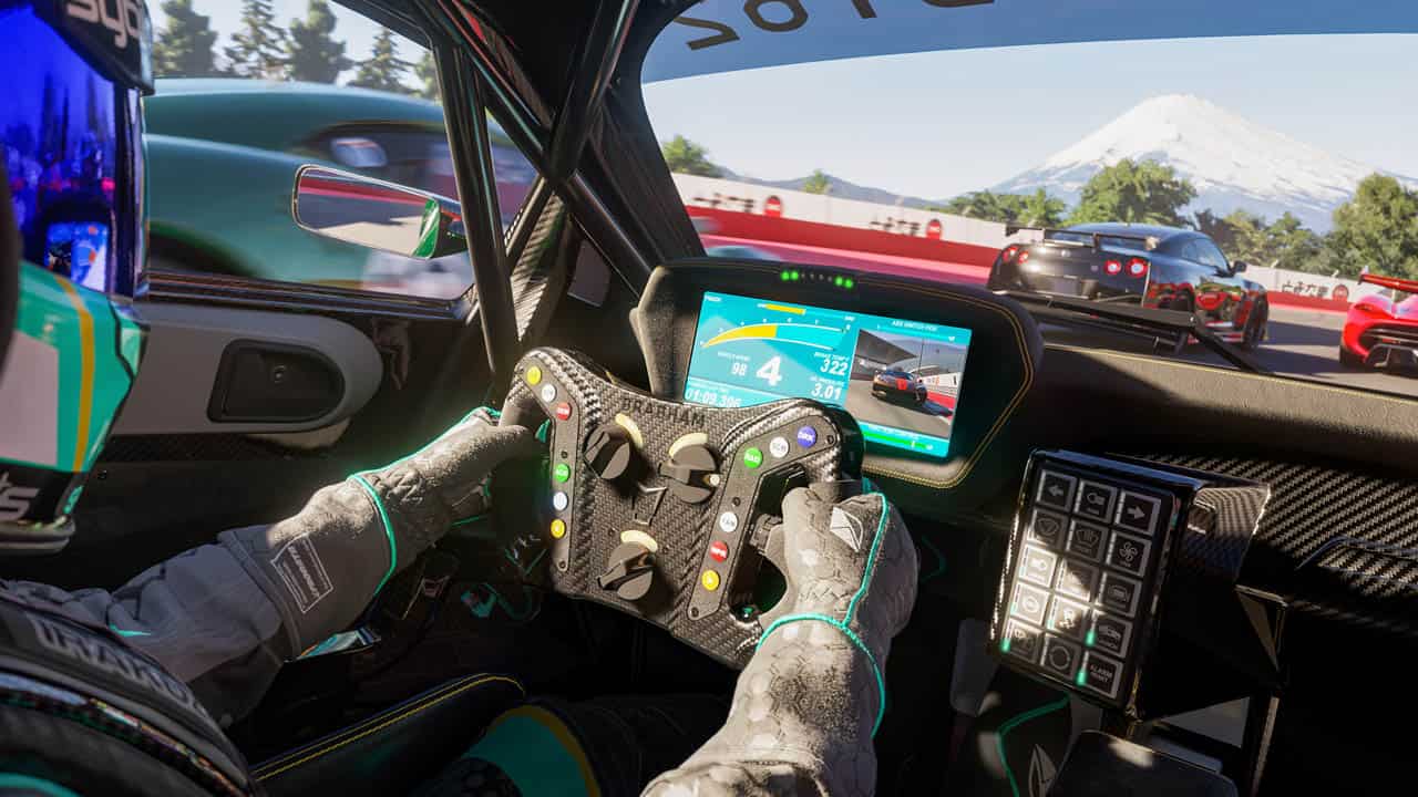Forza Motorsport cockpit screenshot