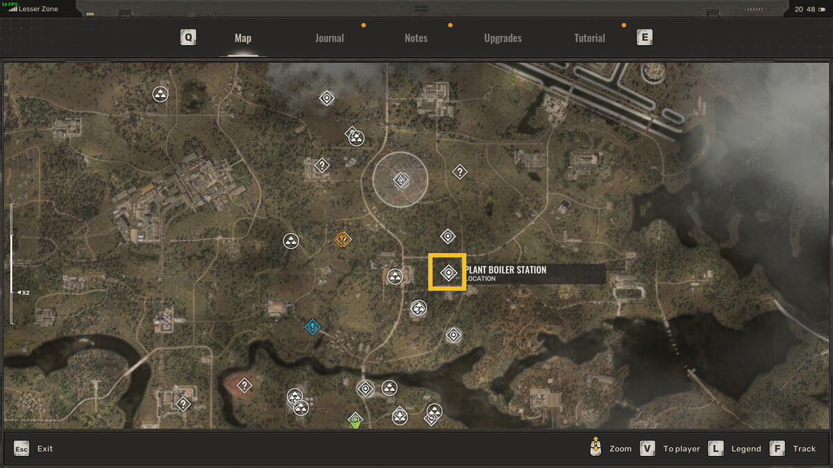 Best early game weapons in Stalker 2: Garbage region map.