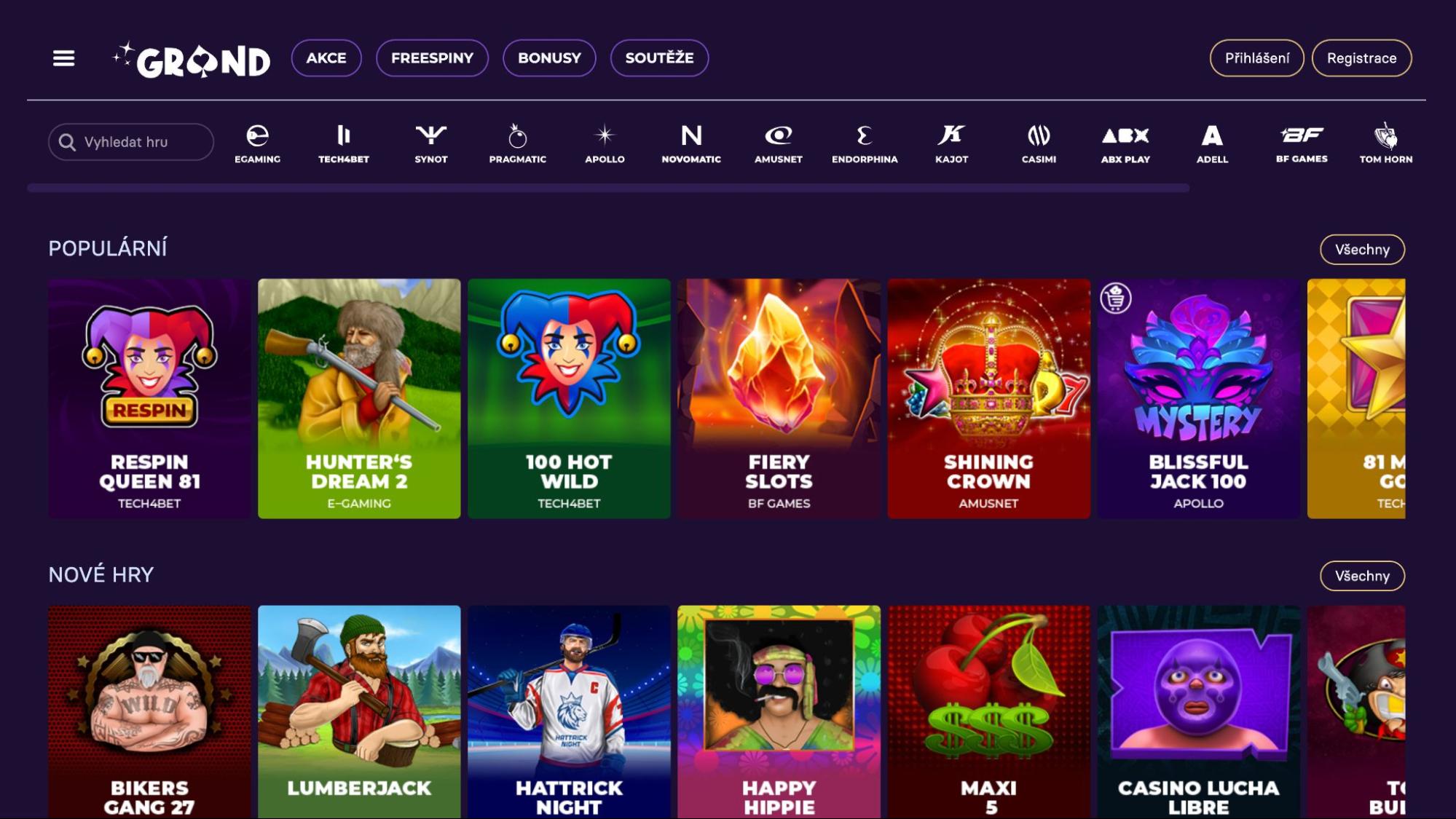 GRANDWIN Nejlepší online casino