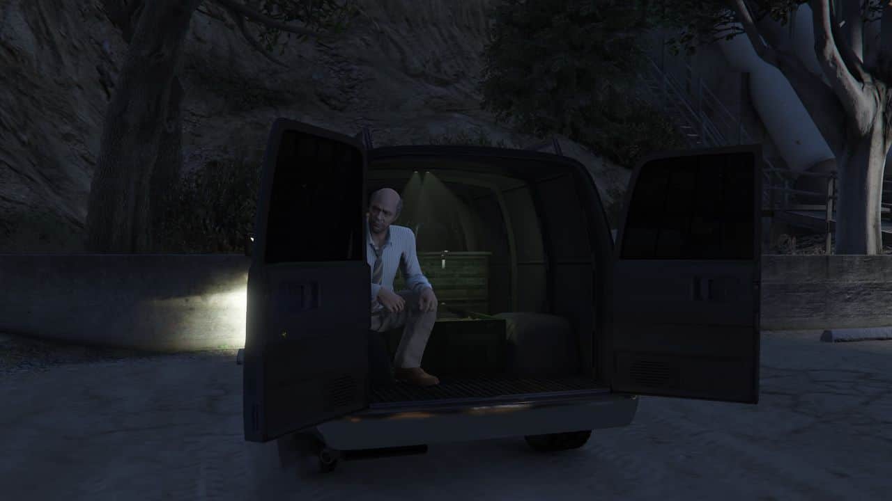 In GTA Online, there is a special Gun Van Location where players can find a man sitting in the back of a van.