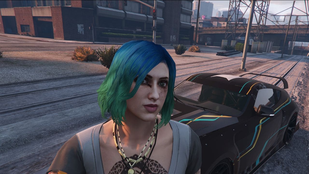 GTA-Online-Files-Required-To-Play-Error-Player-Taking-Selfie-With-Car