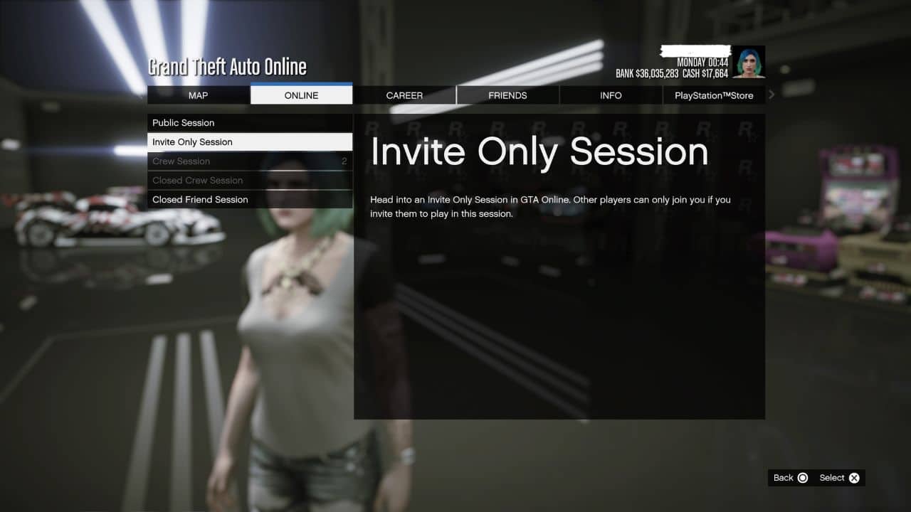 A screenshot showcasing gameplay from the highly popular video game, GTA Online.