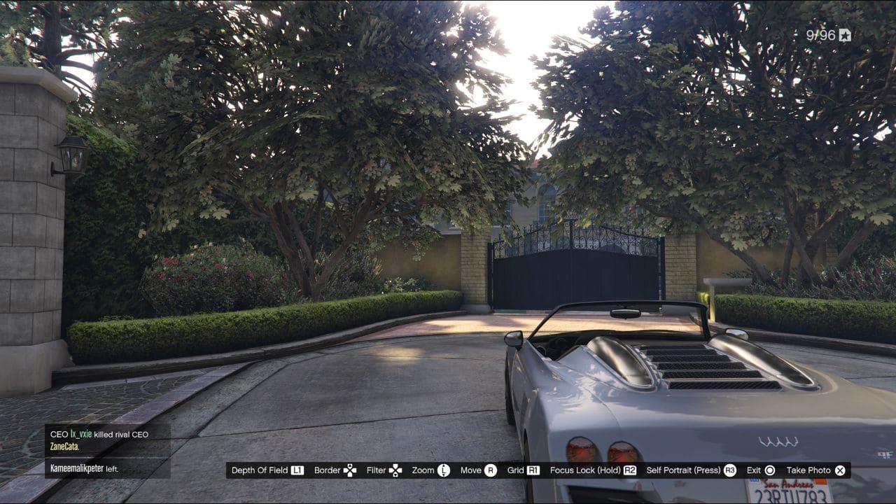GTA Online Photograph a poodle: Car parked outside Richman neighbourhood