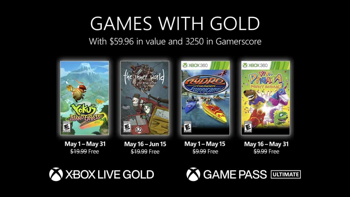Xbox Games With Gold May 2022