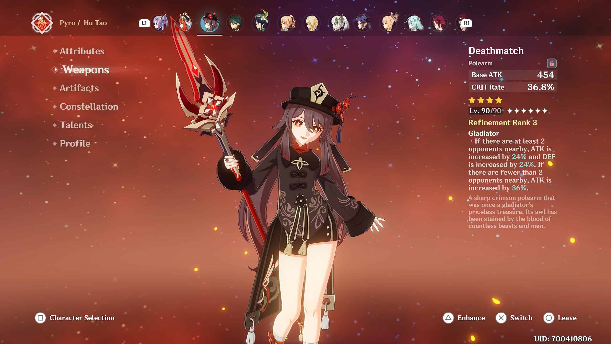best battle pass weapons genshin - the Deathmatch polearm held by hu tao