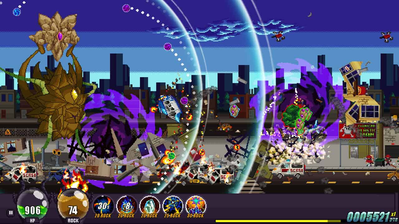 Gigapocalypse goes on a side-scrolling retro rampage this June on Xbox, PlayStation & Switch