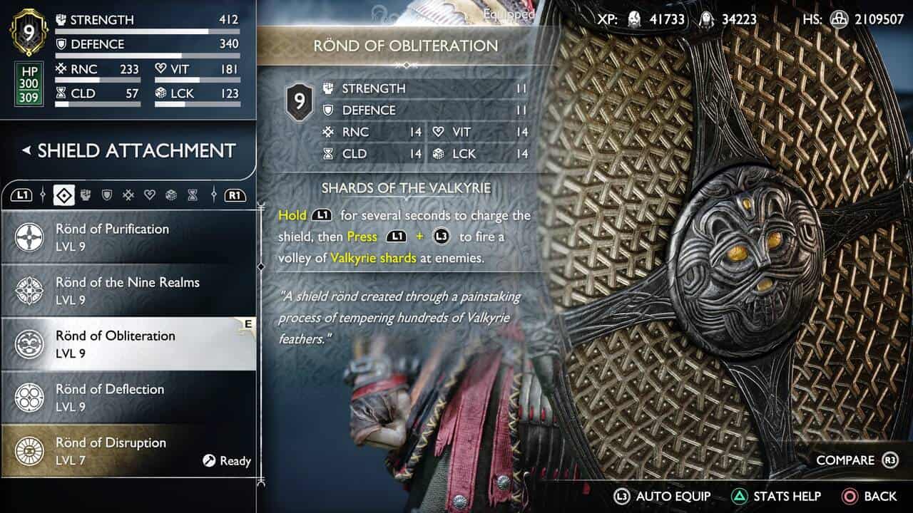 God of War Ragnarok Best Shield Attachment