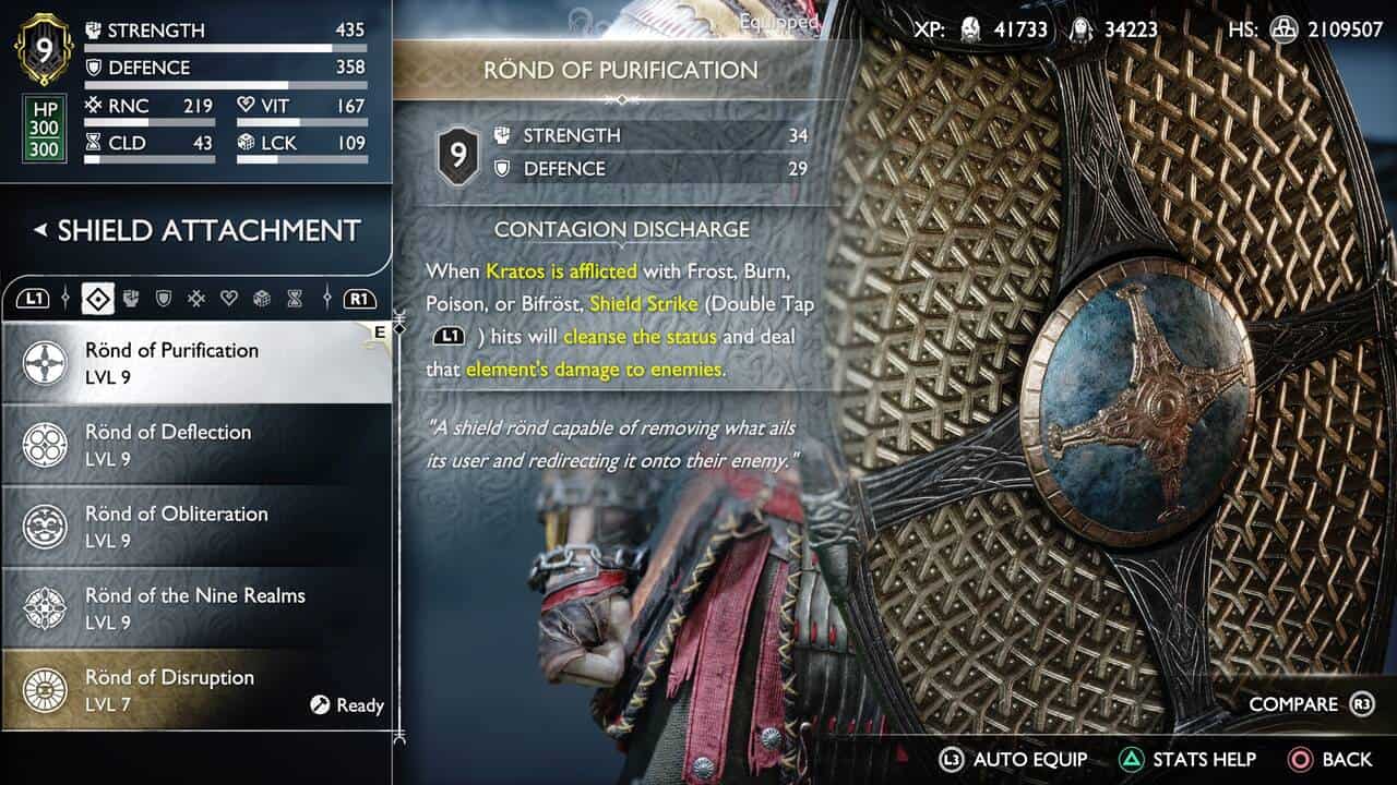 God of War Ragnarok Best Shield Attachment