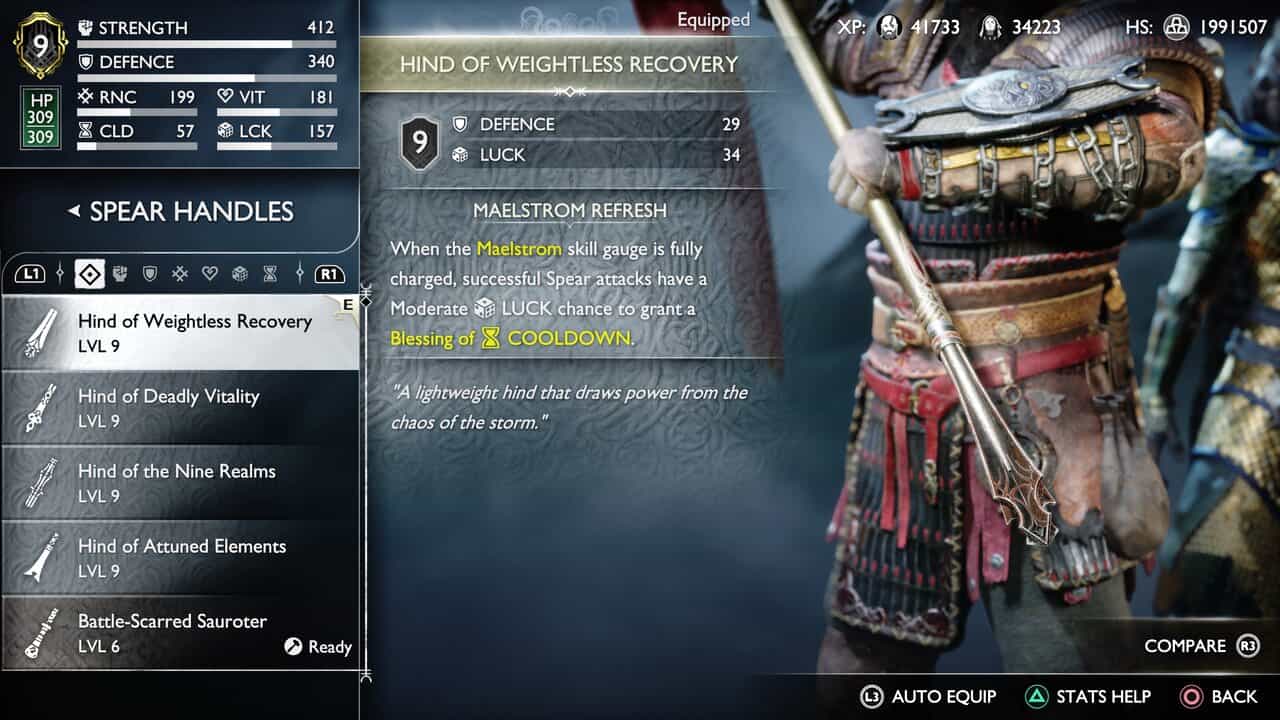 God of War Ragnarok Best Spear Handle