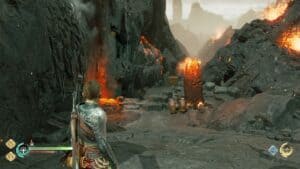 God of War Ragnarok Into the Fire