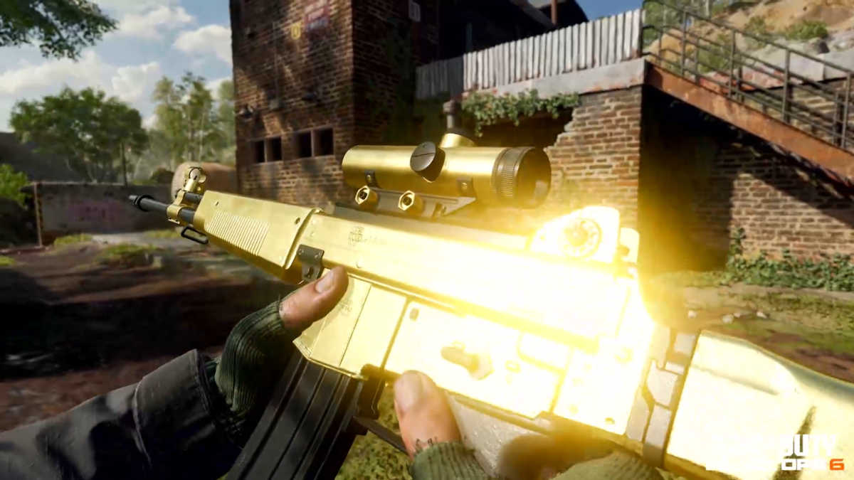 Gold mastery camo from Black Ops 6.