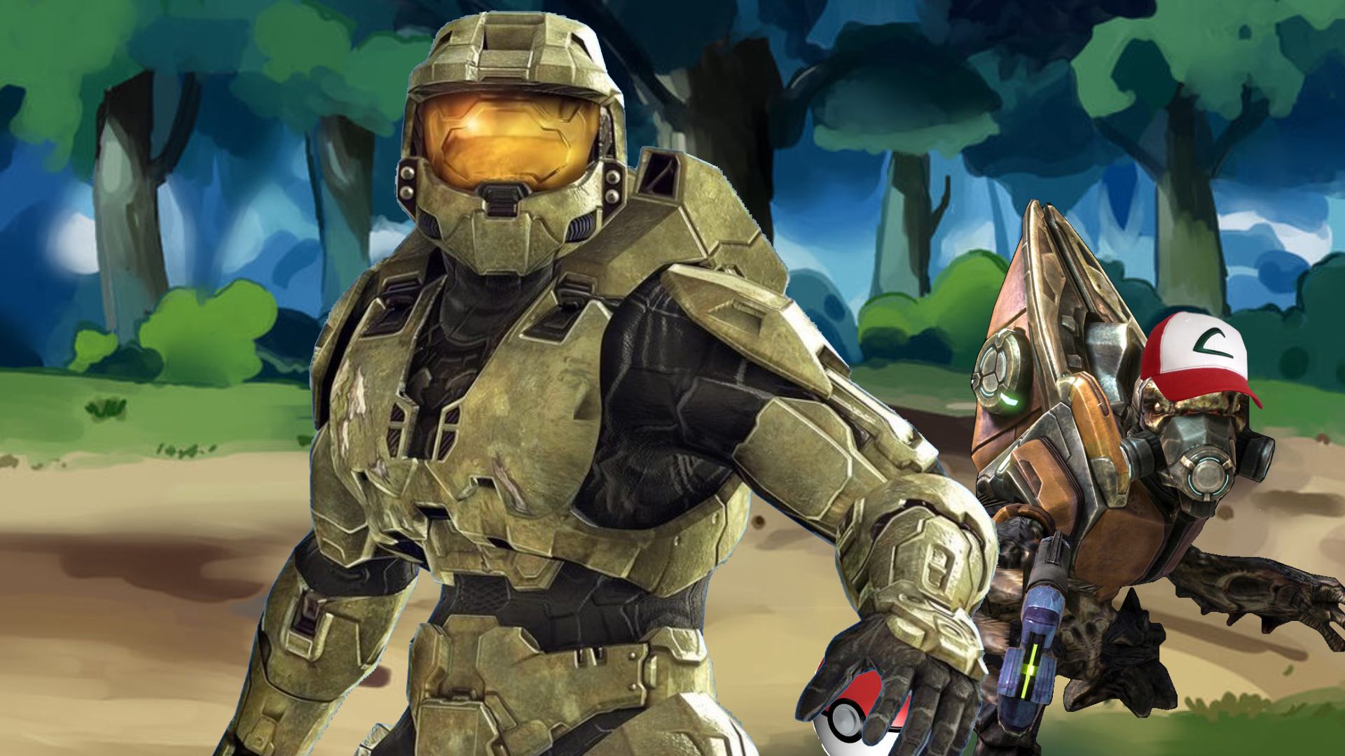 Master Chief becomes a Pokemon Master in Halo 3 Pokeball mod 