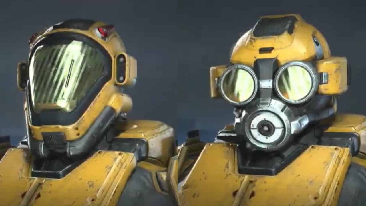 Halo Infinite Season 4 Hazmat helmets