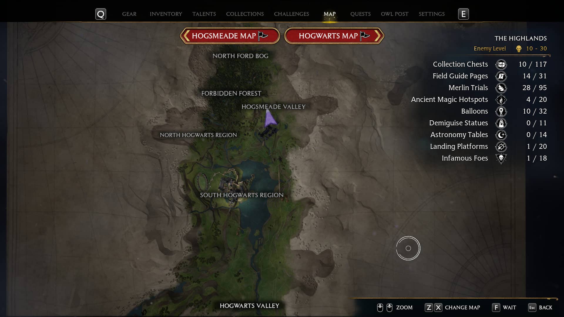 Is Hogwarts Legacy Map Big?