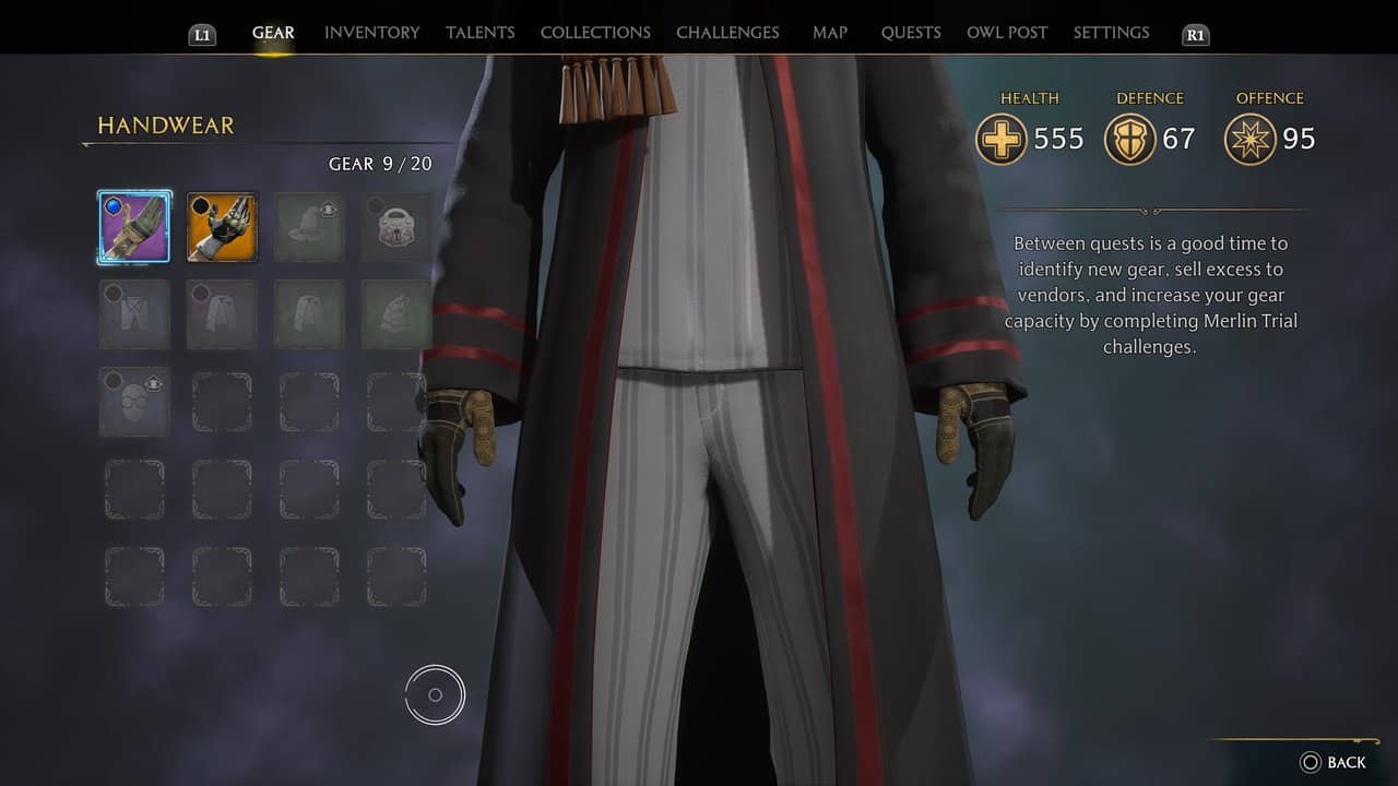 Hogwarts Legacy – How To Get More Gear Slots