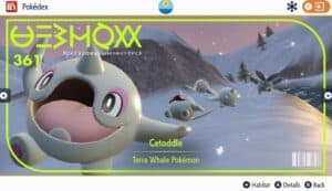 How to Evolve Cetoddle into Cetitan in Pokemon Scarlet and Violet