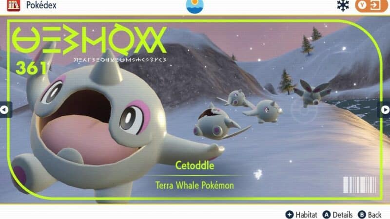 How to Evolve Cetoddle into Cetitan in Pokemon Scarlet and Violet