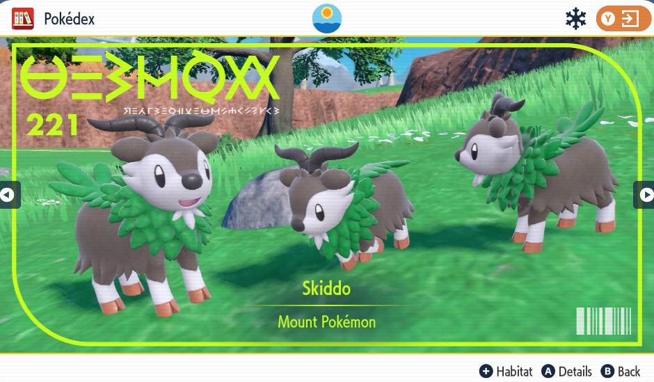 How to Evolve Skiddo into Gogoat in Pokemon Scarlet and Violet