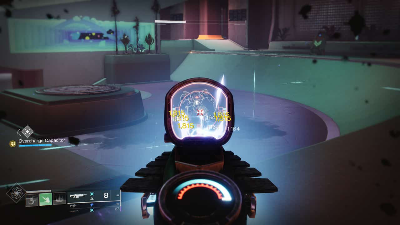 How to get the Centrifuse catalyst in Destiny 2: A Guardian fights vex on Neomuna while aiming down sights with Centrifuse.