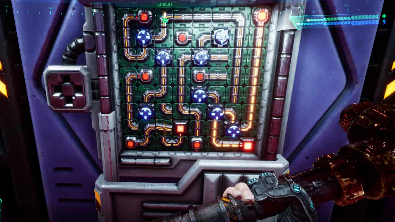 How to solve Junction Box Puzzles in System Shock: An open, partly solved connection puzzle.