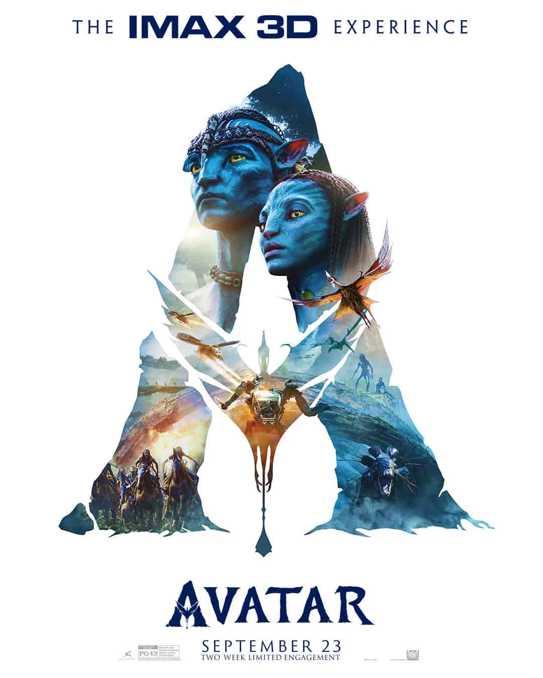Avatar The Way of Water poster for Avatar re-release