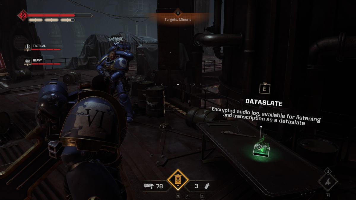 Space Marine 2 Dataslate location: a Dataslate from the Inferno Operations mission.