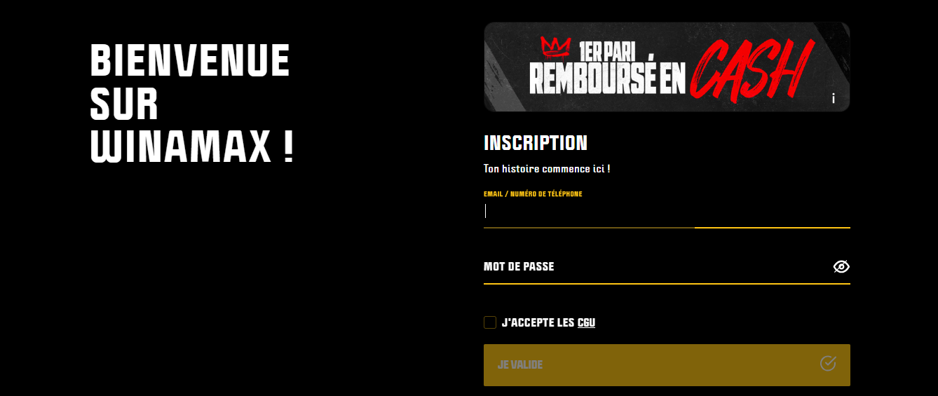 inscription Winamax