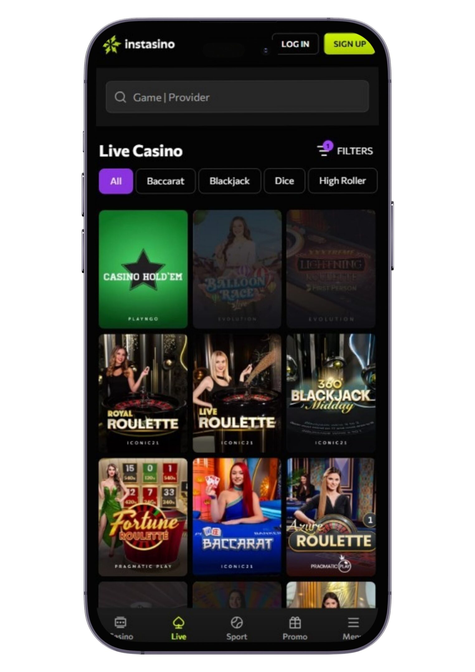 Instasino - beste Nederlandse casino voor highrollers 