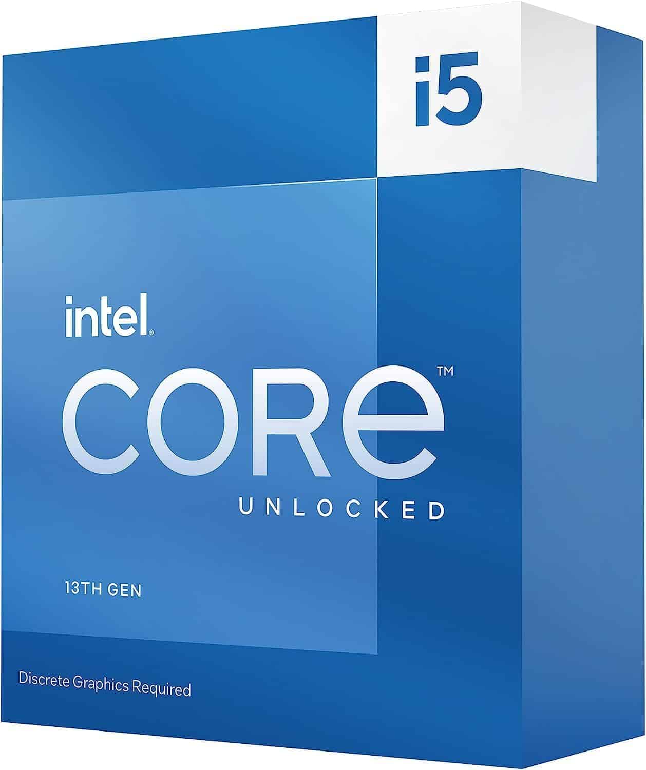 Intel Core i5-13600KF unlocked box.